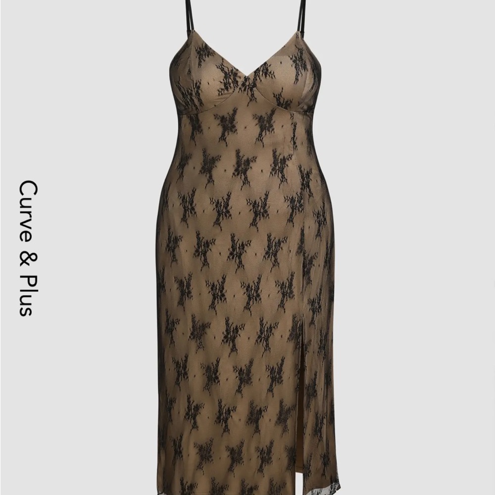Beautiful black floral lace dress